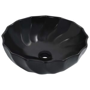 VidaXL Wash Basin 46x17 cm Ceramic Black