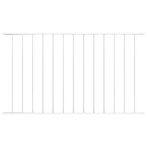 VidaXL Fence Panel Powder-coated Steel 1.7x0.75 m White