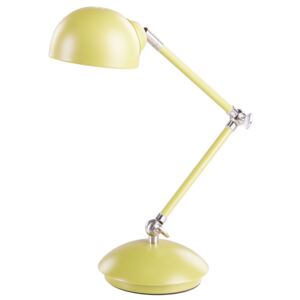 Table Desk Lamp Desk Yellow Metal Adjustable Swing Arm Work Light Beliani