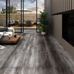 VidaXL PVC Flooring Planks 5.02 m² 2 mm Self-adhesive Striped Wood