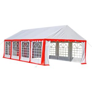 VidaXL Party Tent 8 x 4 m Red