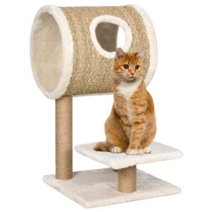 VidaXL Cat Tree with Tunnel and Scratching Post 69 cm Seagrass