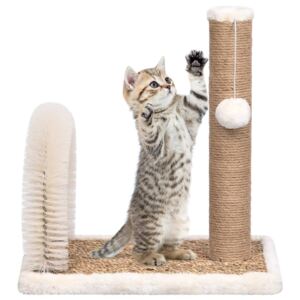 VidaXL Cat Tree with Arch Grooming Brush and Scratch Post