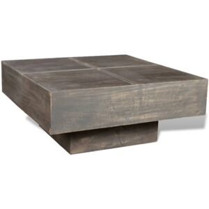 VidaXL Coffee Table Dark Brown Square Solid Mango Wood
