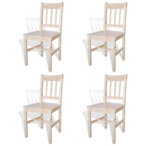 VidaXL Dining Chairs 4 pcs Pinewood