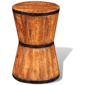 VidaXL Hourglass Stool Rough Mango Wood