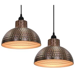 VidaXL Ceiling Lamps 2 pcs Semi-spherical Copper Colour