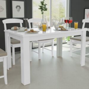 VidaXL Dining Table 140x80x75 cm White