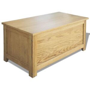 VidaXL Storage Box 90x45x45 cm Solid Oak Wood