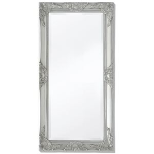 VidaXL Wall Mirror Baroque Style 100x50 cm Silver