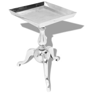 VidaXL Side Table Square Aluminium Silver