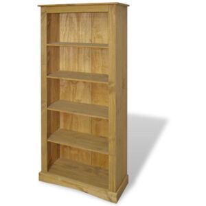 VidaXL 5-Tier Bookcase Mexican Pine Corona Range 81x29x170 cm