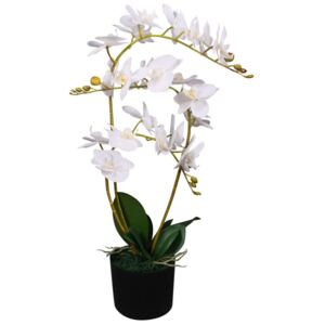 VidaXL Artificial Orchid Plant with Pot 65 cm White