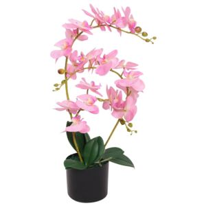 VidaXL Artificial Orchid Plant with Pot 65 cm Pink