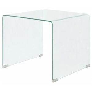 VidaXL Coffee Table Tempered Glass 49.5x50x45 cm Clear