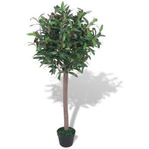 VidaXL Artificial Bay Tree Plant with Pot 120 cm Green