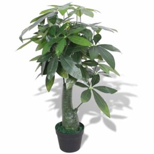 VidaXL Artificial Fortune Tree Plant with Pot 85 cm Green
