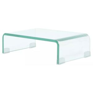 VidaXL TV Stand/Monitor Riser Glass Clear 40x25x11 cm