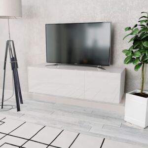 VidaXL TV Cabinet Chipboard 120x40x34 cm High Gloss White