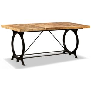 VidaXL Dining Table Solid Rough Mango Wood 180 cm