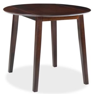 VidaXL Drop-leaf Dining Table Round MDF Brown