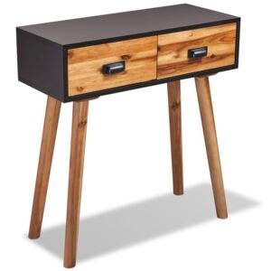VidaXL Console Table Solid Acacia Wood 70x30x75 cm