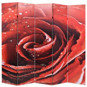 VidaXL Folding Room Divider 200x170 cm Rose Red