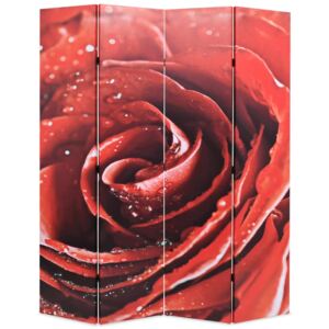 VidaXL Folding Room Divider 160x170 cm Rose Red
