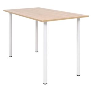 VidaXL Dining Table 120x60x73 cm Oak and White