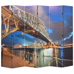 VidaXL Folding Room Divider 228x170 cm Sydney Harbour Bridge