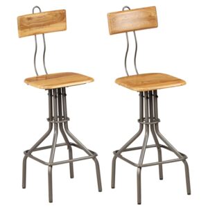 VidaXL Bar Chairs 2 pcs Solid Reclaimed Teak Wood
