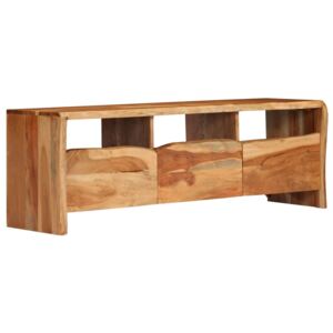 VidaXL TV Cabinet Solid Acacia Wood Live Edges 120x35x40 cm