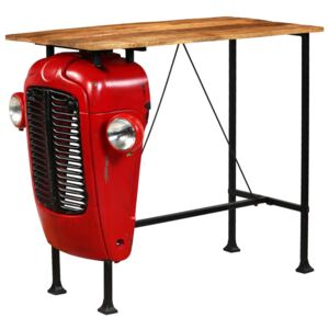 VidaXL Tractor Bar Table Solid Mango Wood Red 60x120x107 cm