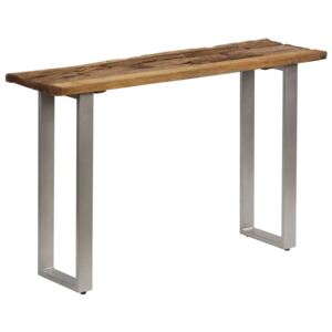 VidaXL Console Table Reclaimed Wood and Steel 120x35x76 cm