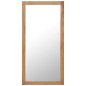 VidaXL Mirror 60x120 cm Solid Oak Wood