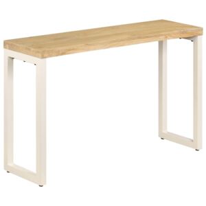 VidaXL Console Table 120x35x76 cm Solid Mango Wood and Steel