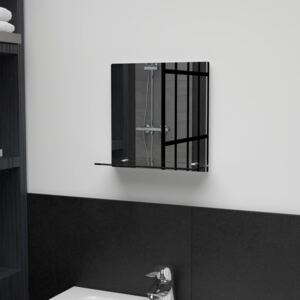 VidaXL Wall Mirror with Shelf 30x30 cm Tempered Glass