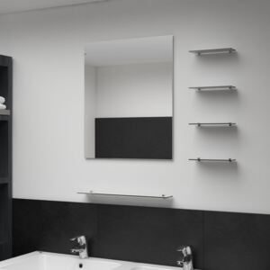 VidaXL Wall Mirror with 5 Shelves Silver 50x60 cm