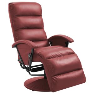 VidaXL TV Recliner Wine Red Faux Leather