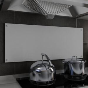 VidaXL Kitchen Backsplash White 100x40 cm Tempered Glass