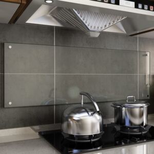 VidaXL Kitchen Backsplash Transparent 120x40 cm Tempered Glass