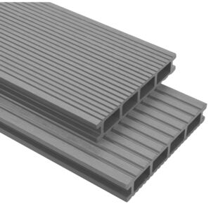 VidaXL WPC Decking Boards with Accessories 16 m² 2.2 m Grey