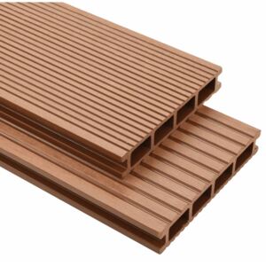 VidaXL WPC Decking Boards with Accessories 10 m² 2.2 m Brown