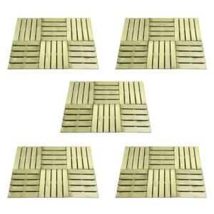 VidaXL 30 pcs Decking Tiles 50x50 cm Wood Green