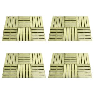VidaXL 24 pcs Decking Tiles 50x50 cm Wood Green