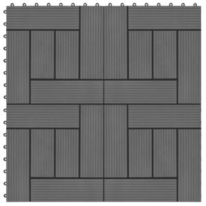 VidaXL 22 pcs Decking Tiles 30x30 cm 2 sqm WPC Black