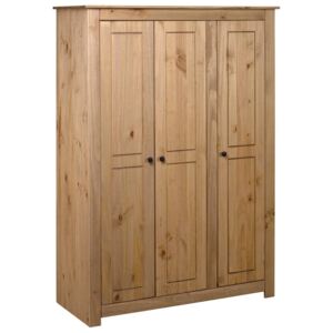 VidaXL 3-Door Wardrobe 118x50x171.5 cm Pine Panama Range