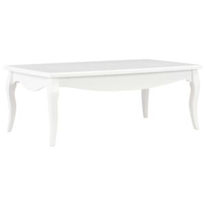 VidaXL Coffee Table White 110x60x40 cm Solid Pine Wood