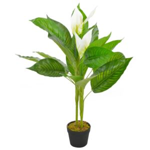 VidaXL Artificial Plant Anthurium with Pot White 90 cm