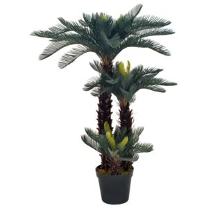VidaXL Artificial Plant Cycas Palm with Pot Green 125 cm